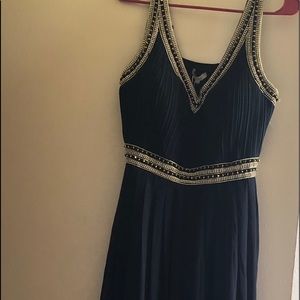 Prom dress black with gold